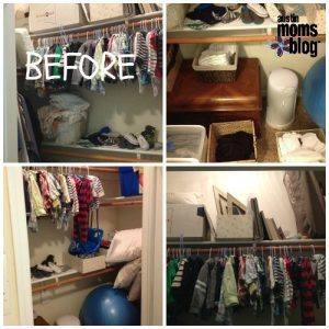 Closet Reorganization - BEFORE I started my big project!