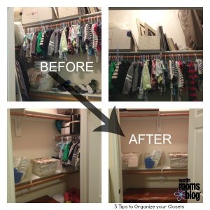 Closet Reorganization - Final BEFORE and AFTER