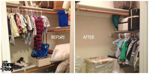 Closet Reorganization - Open up as much space as you can.