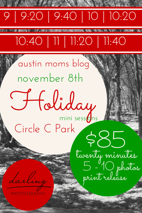 Holiday Mini Sessions with Austin Moms Blog and Darling Photography
