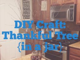 DIY Thankful Tree in a Jar