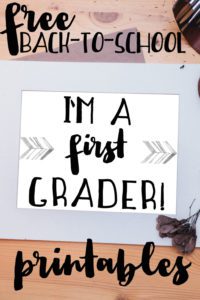 First 1st Day of School Pictures {FREE PRINTABLE}