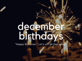 december birthdays