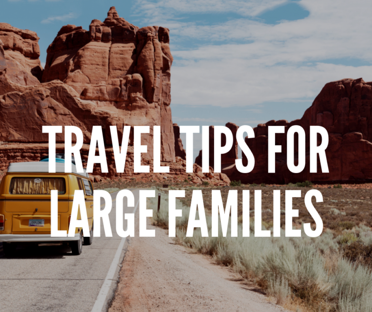 Travel Tips For Large Families