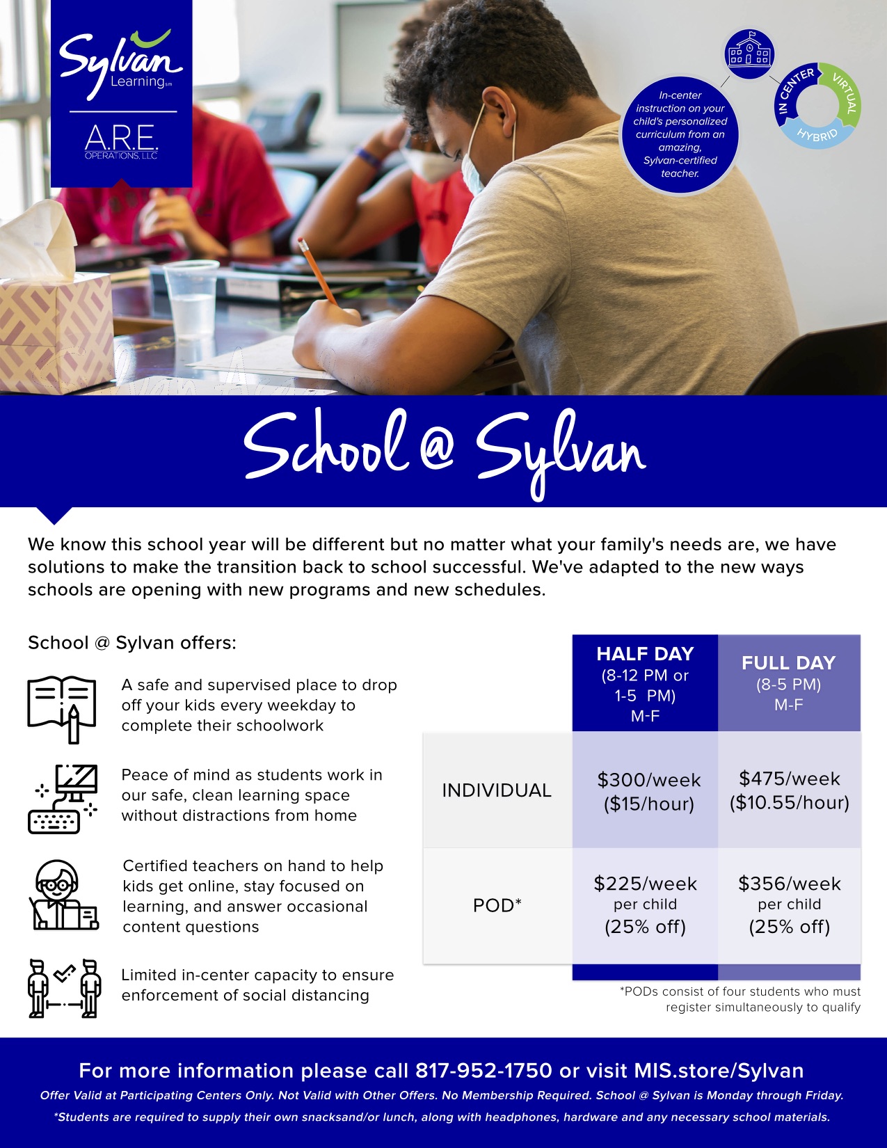 Sylvan learning center job opening