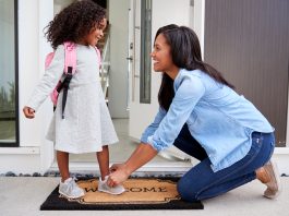 Back to School Traditions-Tashara Angelle- First Day of School, Mom and daughter