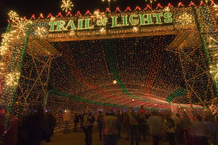 The entry to Austin's Trail of Lights